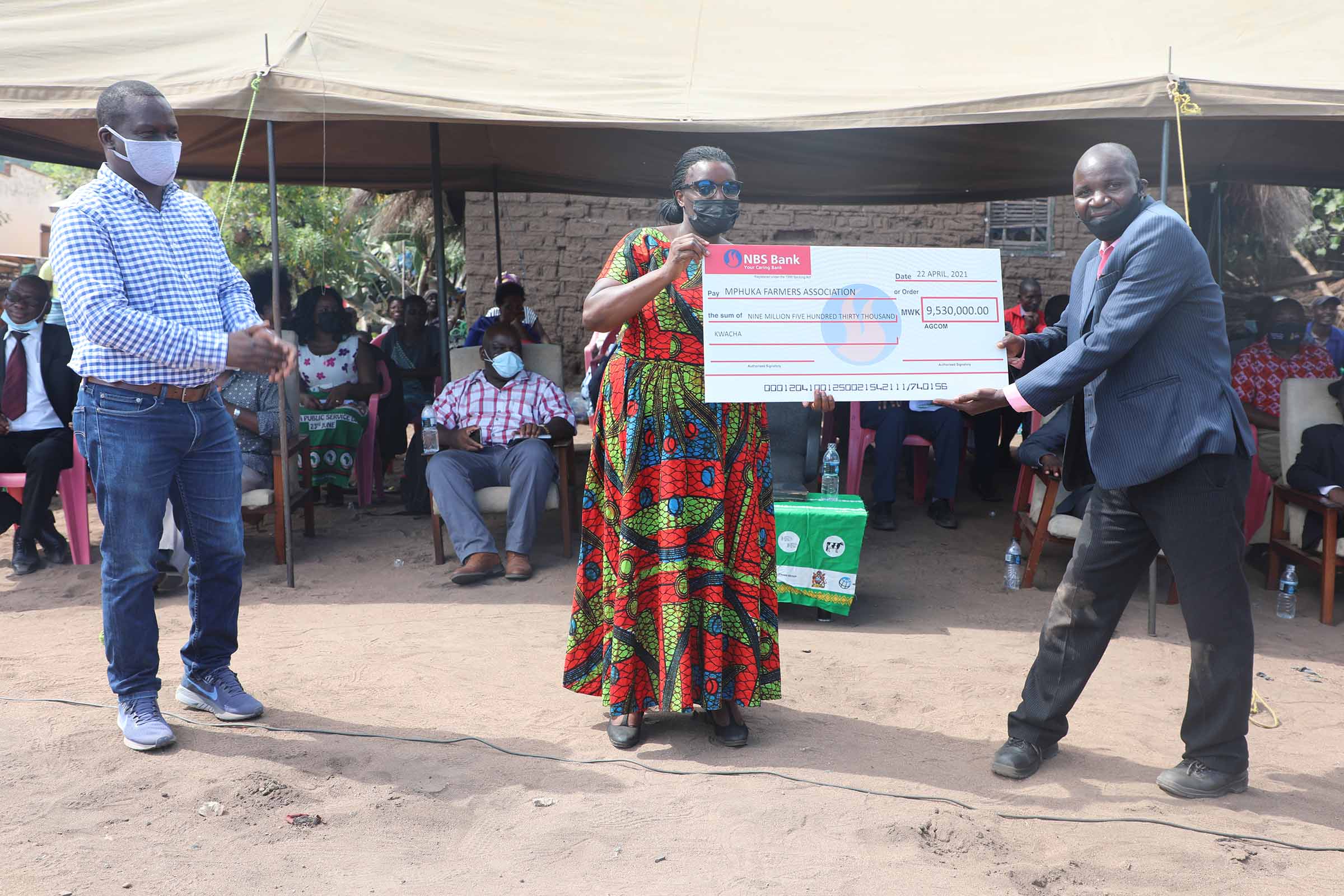 Symbolic Cheque Handover Ceremony to Producer Organizations in Mangochi